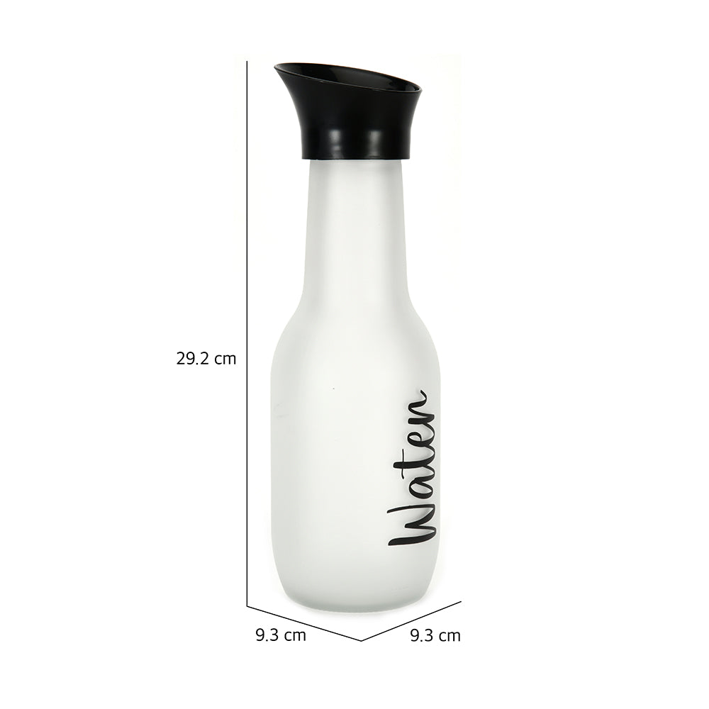 Minimalist 1000 ml Carafe With Lid (White & Black)