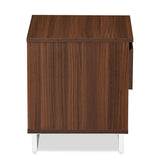 Meta Engineered Wood Nightstand (Classic Walnut)