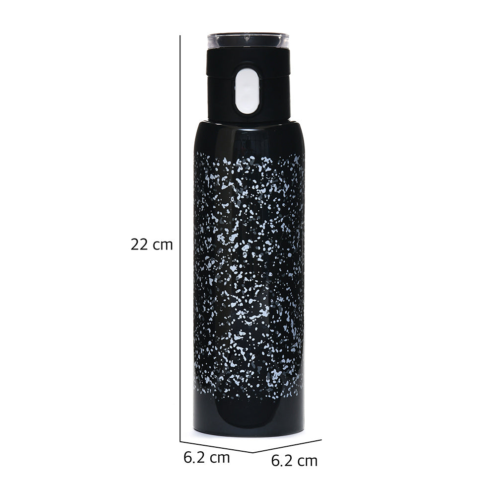 Granite Print 500 ml Sports Water Bottle (Black)