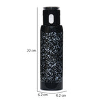 Granite Print 500 ml Sports Water Bottle (Black)