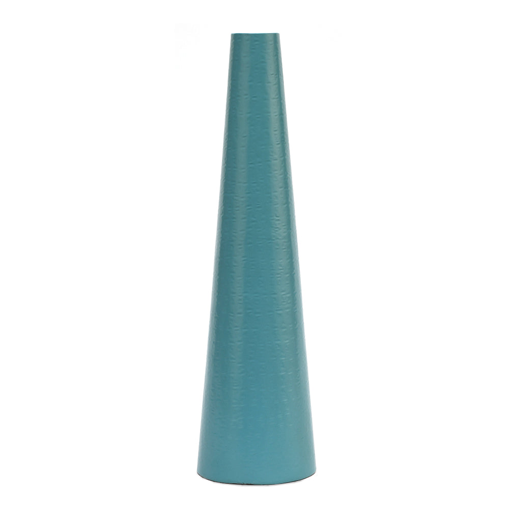 Decortaive Modern Metal Vase With Handle (Turquoise)