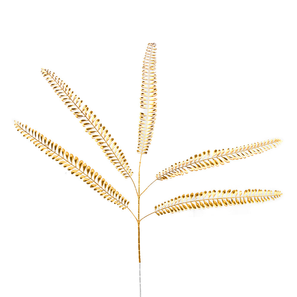 Artificial Mini Leaves Stick (Gold)