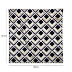 Geometric Polyester 16' x 16' Cushion Cover (Off White & Gold)