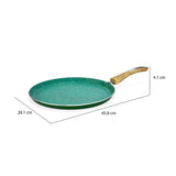 Arias by Lara Dutta Non-Stick 28 cm Dosa Tawa (Emerald)