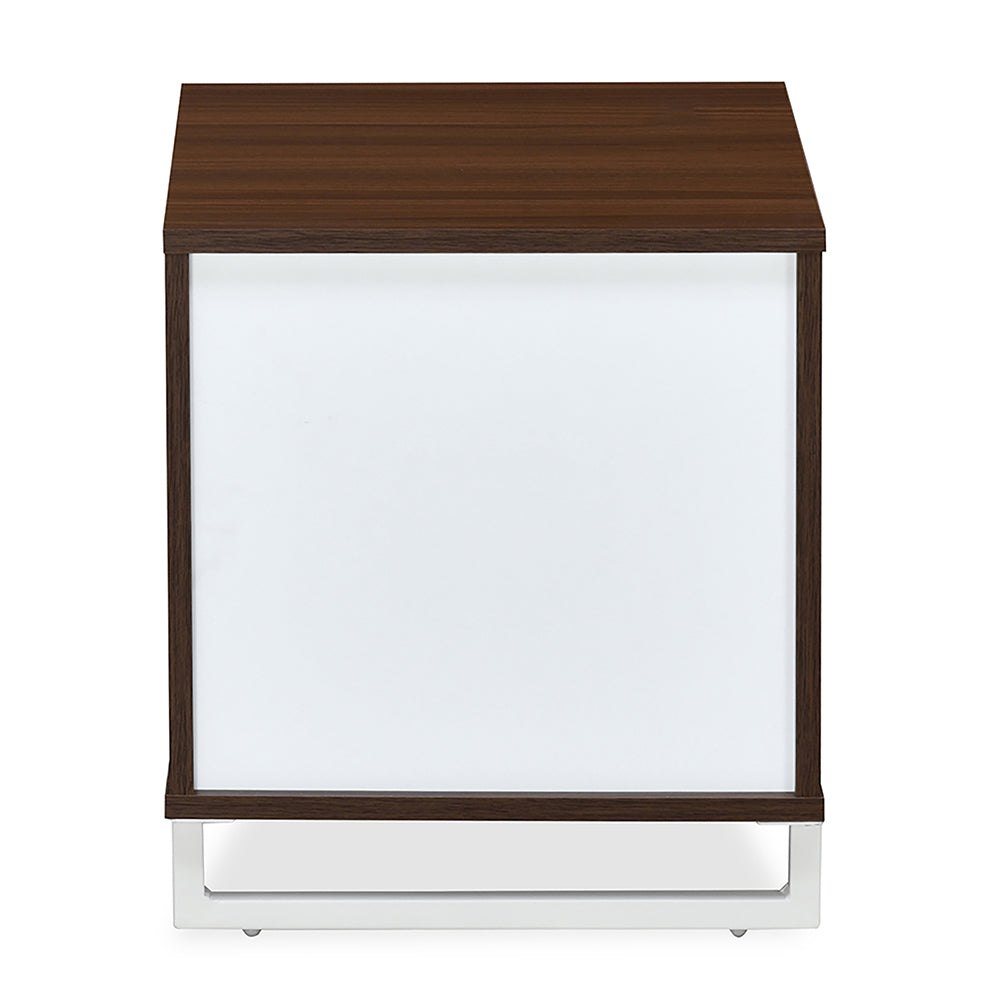 Meta Engineered Wood Nightstand (Classic Walnut)