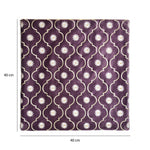 Abstract Cotton Polyester 16' x 16' Cushion Covers Set of 2 (Lavender)