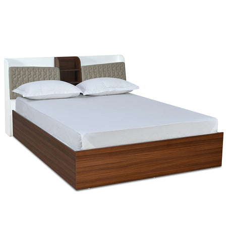 Alps Max Bed with Box Storage (Walnut)