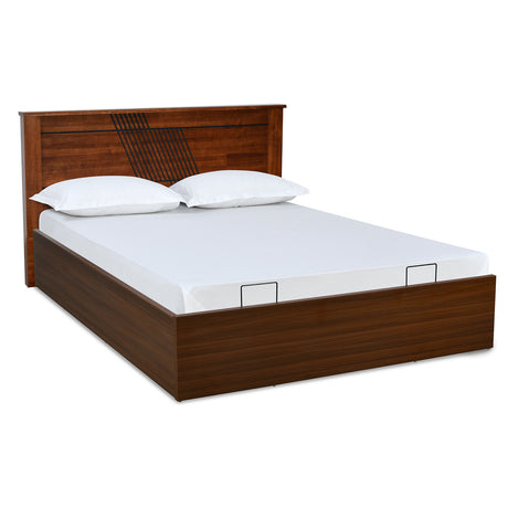 Electra Prime Bed with Semi Hydraulic Storage (Walnut)