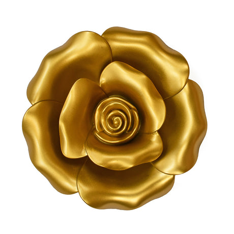 Rose Plaque Wall Decor (Gold)