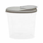 Polypropylene Kitchen Grocery Storage Container 5.3 L (Transparent & Grey)