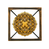 Moroccon Plaque Frame Wall Decor (Gold)