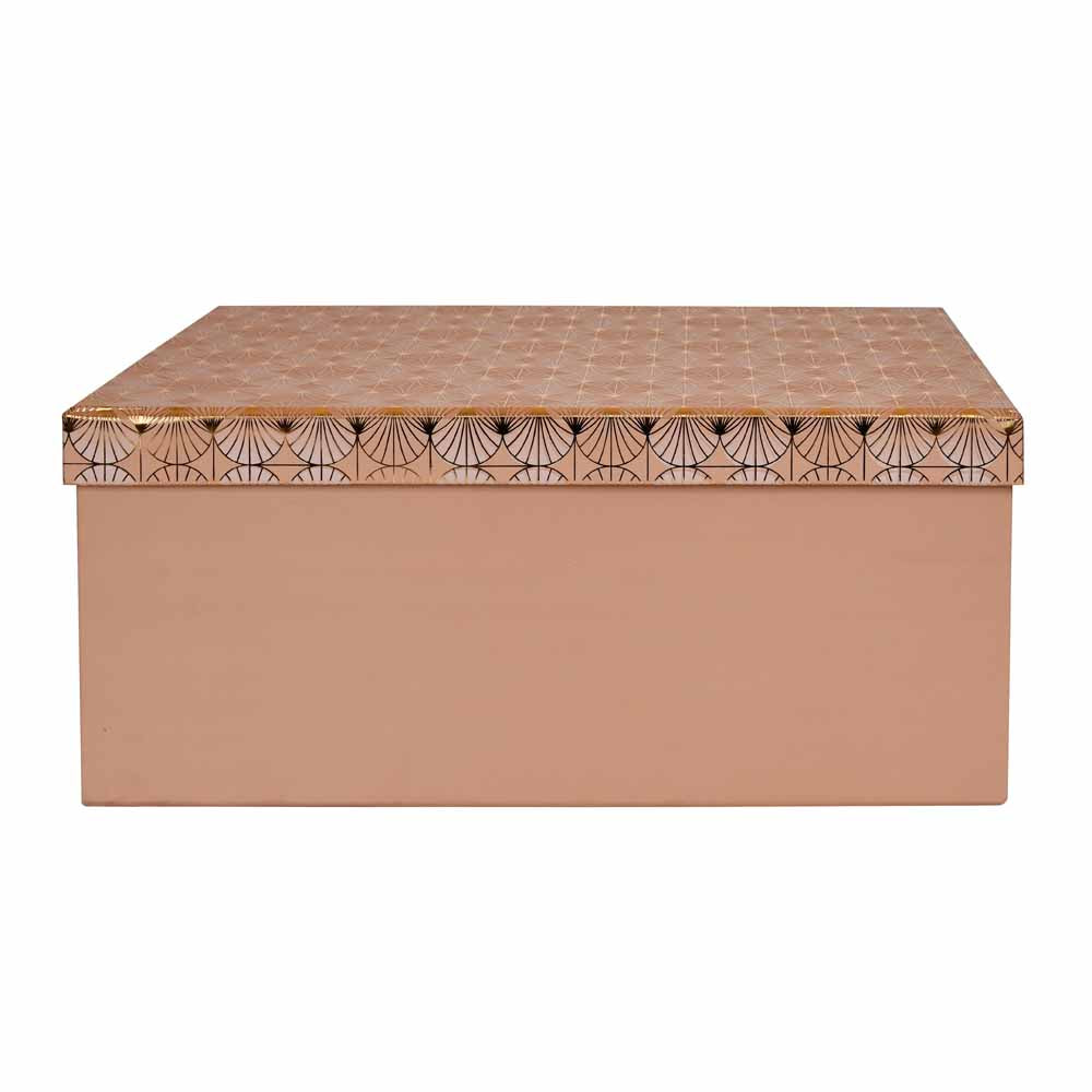 Multipurpose Decorative Cardboard Gift Box (Medium Size, Pink)