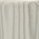 Susie Fabric Ottoman with Metal Base (Cream)