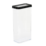 Ebony Rectangular 3000 ml Canister Storage Container (Black)