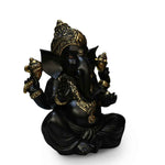 Ekdanta Ganesha Idol Polyresin Showpiece (Black & Gold)