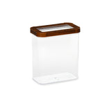 Multipurpose Rectangular 1800 ml Canister Storage Container (Brown)