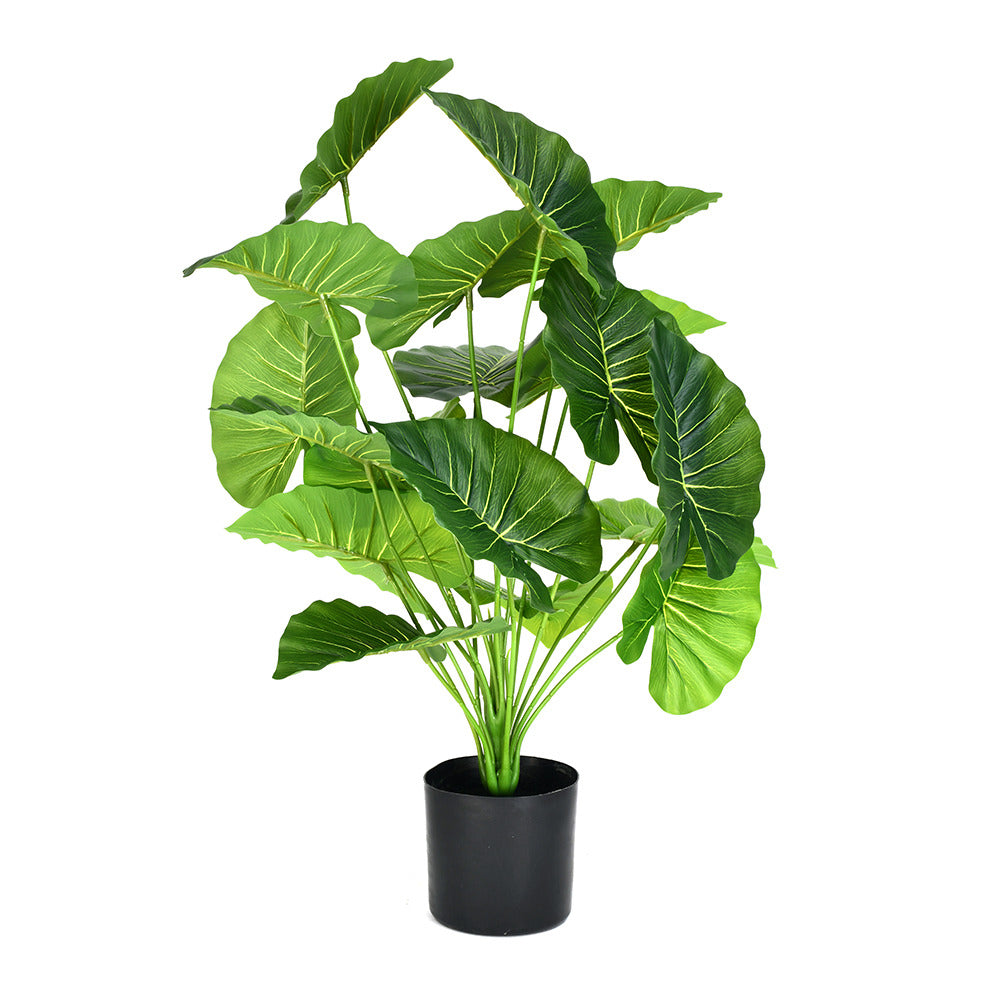 Tropicana Fairy Taro Artificial Potted Plant (Green)