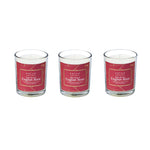 Arias by Lara Dutta Ruby Plum and English Rose Scented Votive Candles Set of 3 (White)