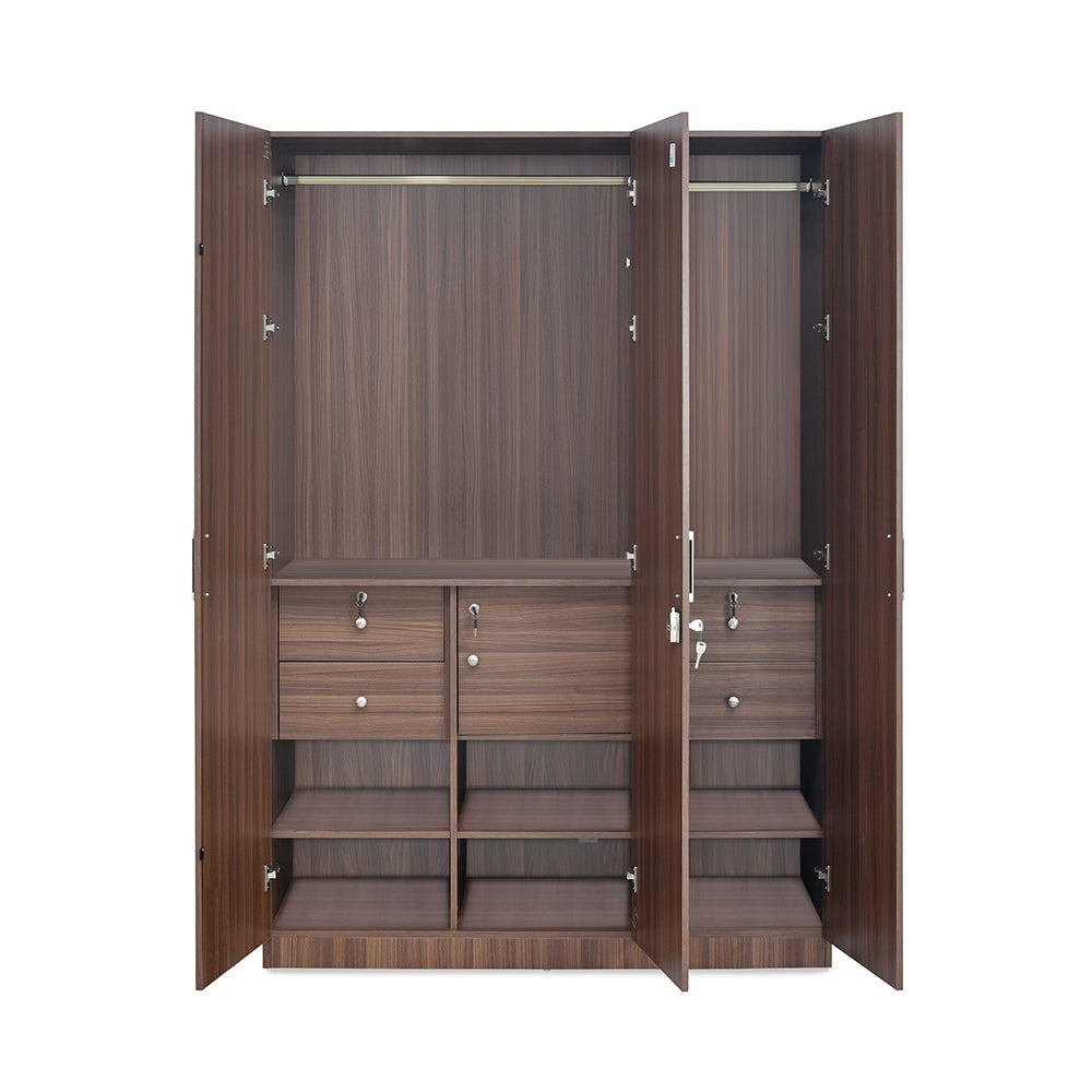 Max 3 Door Wardrobe (Classic Walnut)