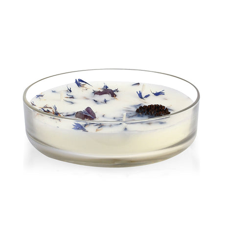 Arias by Lara Dutta Fresh Bergamot and Oud Water Scented Bowl Candle (White)