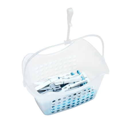 Multipurpose Cloth Drying Clips 36 Pieces with Basket