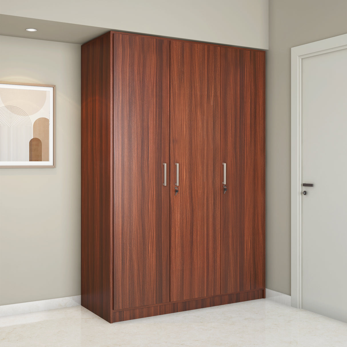 Max 3 Door Wardrobe (Classic Walnut)