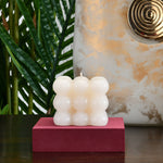 Arias by Lara Dutta Ruby Plum and English Rose Scented Bubble Candle (White)