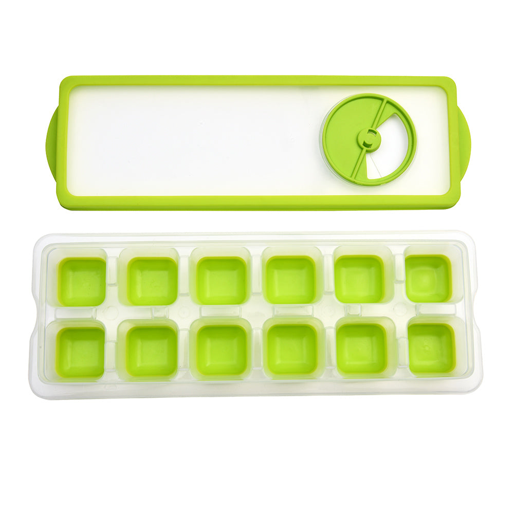 Ice Cube Tray with Lid (Green)