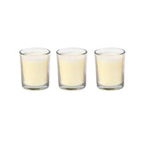 Arias by Lara Dutta Ruby Plum and English Rose Scented Votive Candles Set of 3 (White)