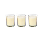 Arias by Lara Dutta Ruby Plum and English Rose Scented Votive Candles Set of 3 (White)