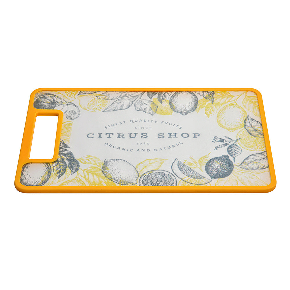 Vegetables and Fruits Cutting Plastic Chopping Board (Yellow)