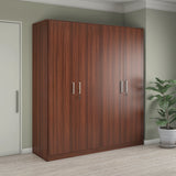 Max 4 Door Wardrobe (Classic Walnut)