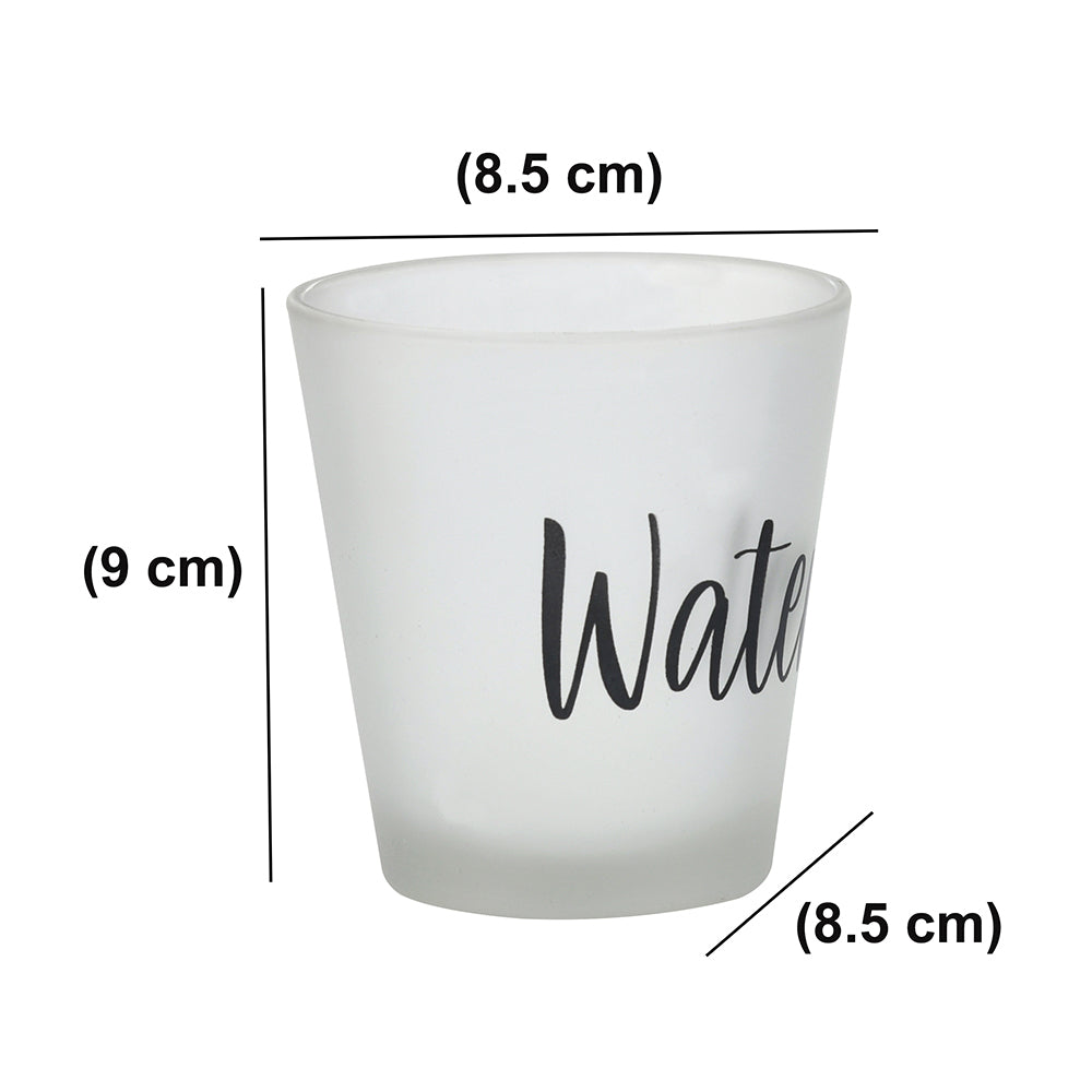 Minimalist 280 ml Water Glass (White & Black)