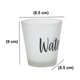 Minimalist 280 ml Water Glass (White & Black)