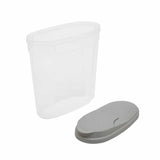 Polypropylene Kitchen Grocery Storage Container 5.3 L (Transparent & Grey)