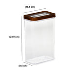 Multipurpose Rectangular 2500 ml Canister Storage Container (Brown)