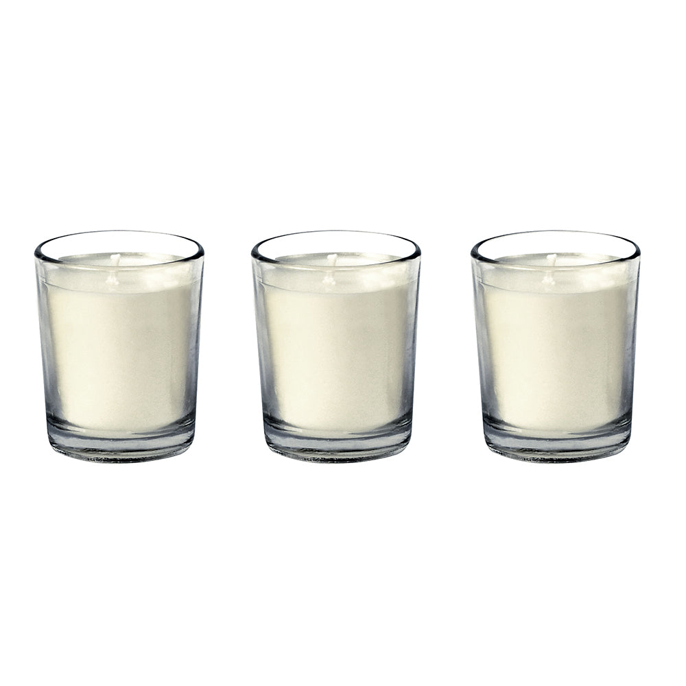 Arias by Lara Dutta Wild Lotus and Freesia Lily Scented Votive Candles Set of 3 (White)