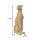 Panther Decorative Polyresin Showpiece (Cream)