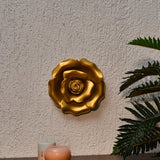 Nilkamal Rose Plaque Wall Decor Gold