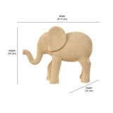 Elephant Decorative Polyresin Showpiece (Cream)