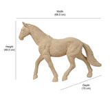 Horse Decorative Polyresin Showpiece (Cream)