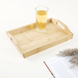 Rectangular Bamboo Tray (40.8 x 28.2 cm, Light Brown)