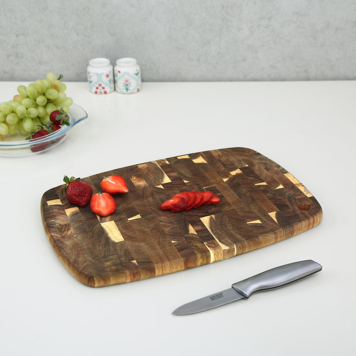 Wooden Chopping Board (40 x 28 cm, Brown)