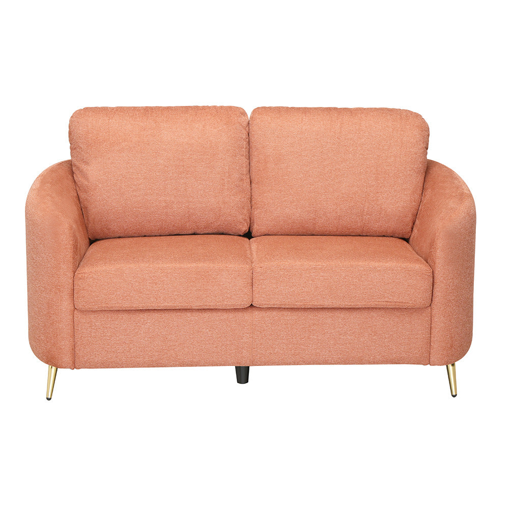 Arch 2 Seater Fabric Sofa (Rust)