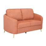 Arch 2 Seater Fabric Sofa (Rust)