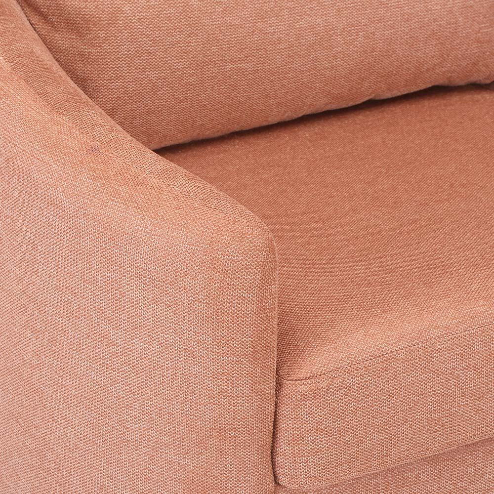 Arch 1 Seater Fabric Sofa (Rust)