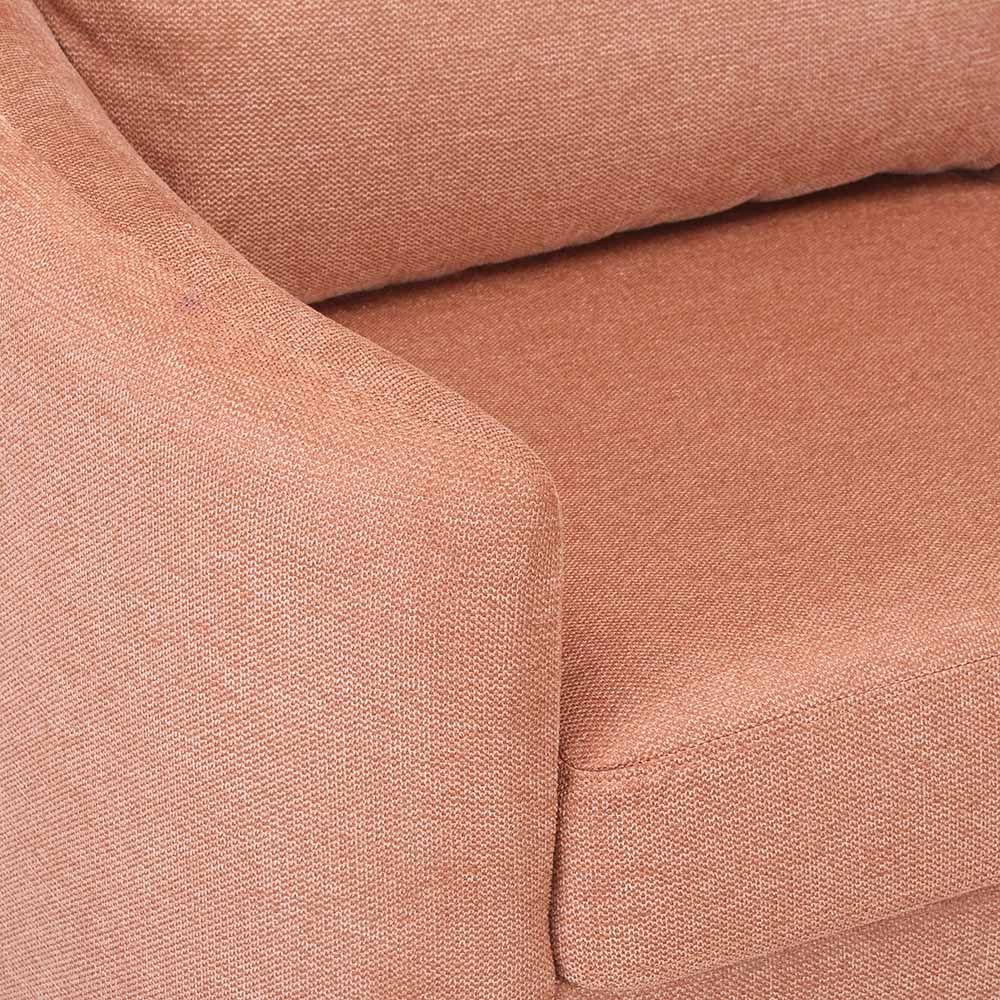 Arch 2 Seater Fabric Sofa (Rust)