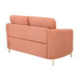 Arch 2 Seater Fabric Sofa (Rust)