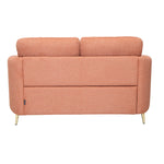 Arch 2 Seater Fabric Sofa (Rust)