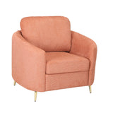 Arch 1 Seater Fabric Sofa (Rust)